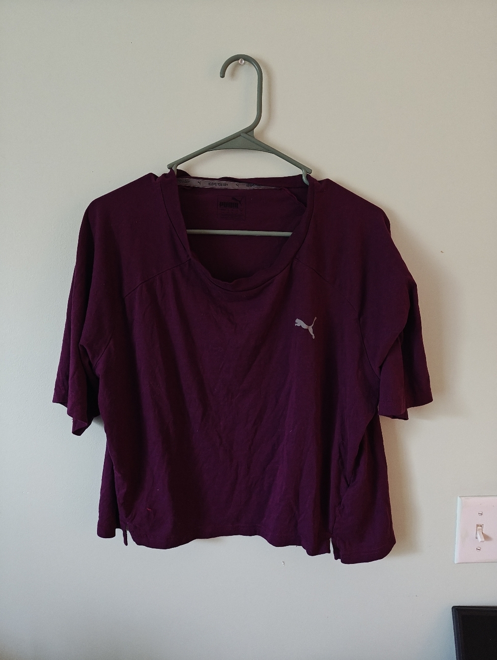 Puma Women's Plum Short Sleeve Crop Tee